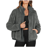Loose Casual Jacket Soft Plush Warm Jacket