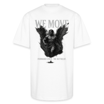 CR - We Move - Forward Only | Male Angel - Unisex Oversized Heavyweight T-Shirt shop the vibe at chullosrepublic.com