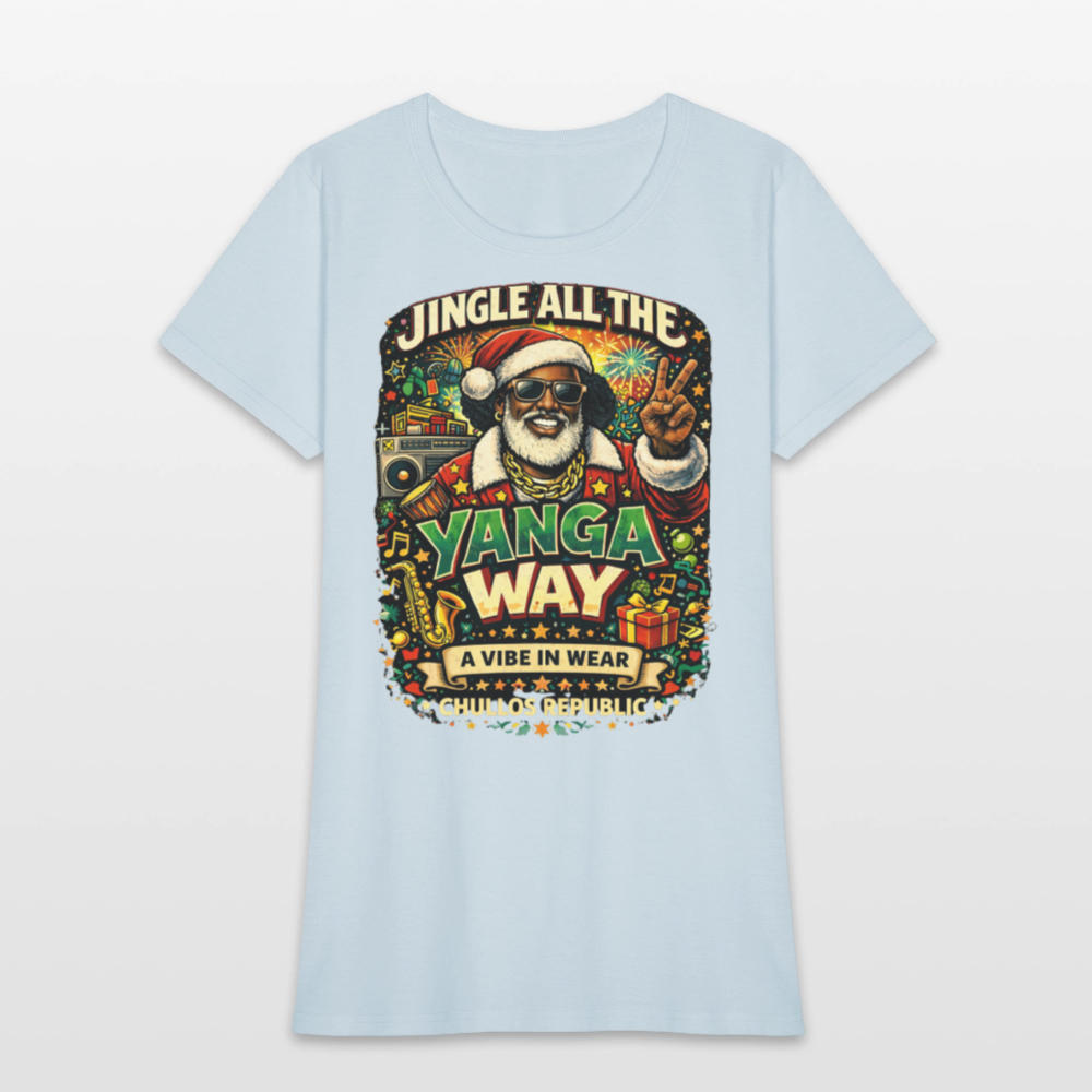 Jingle All The Yanga Way | Women's T-Shirt - light blue