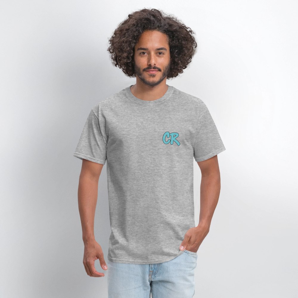 Men's T-Shirt | No Fake Love Back Print - heather gray