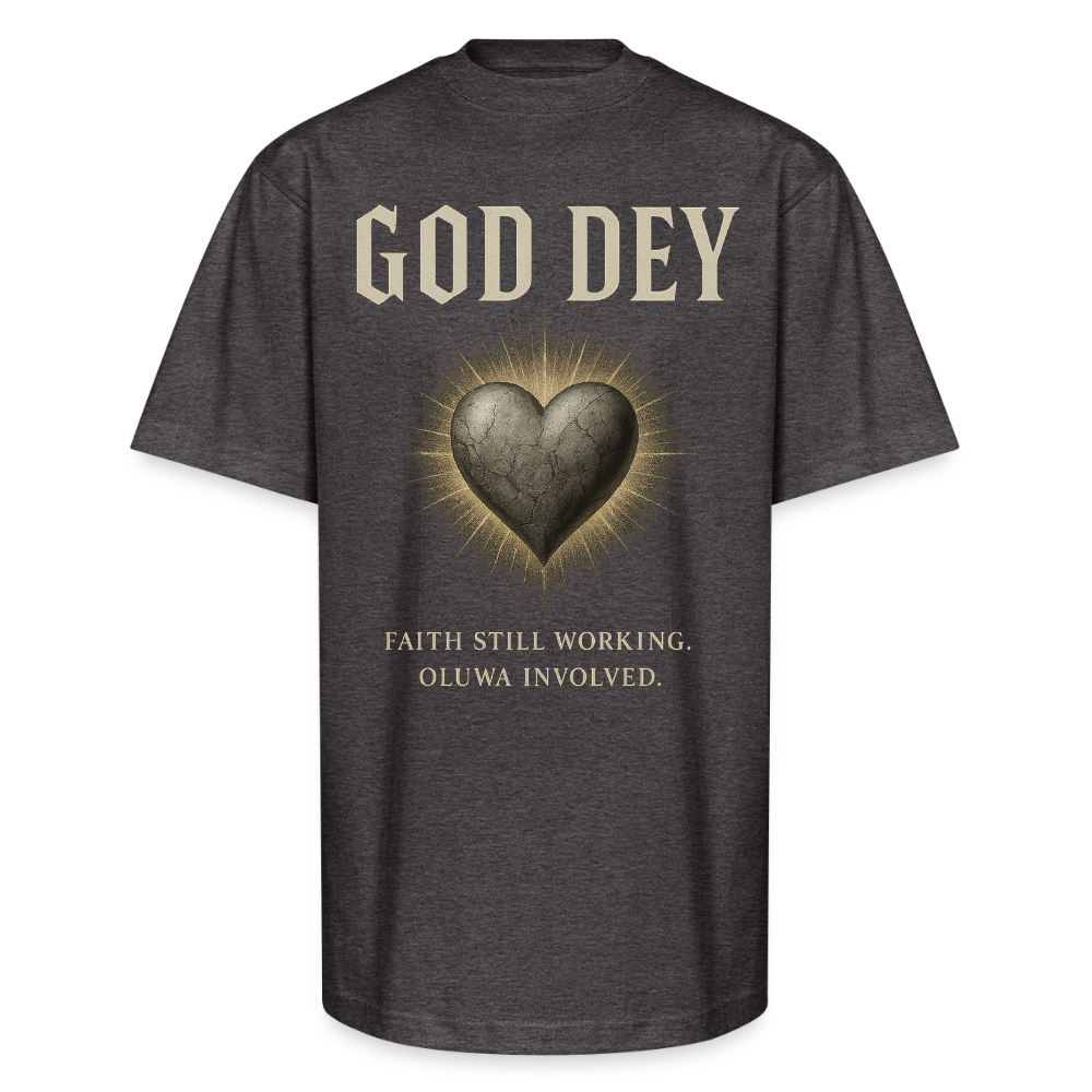 CR - God Dey | Active Faith - Unisex Oversized Heavyweight T-Shirt shop the vibe at chullosrepublic.com
