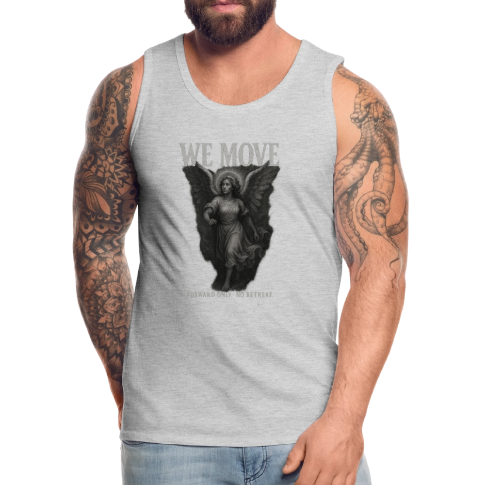 CR - Men's Premium Tank Top - WE MOVE | Forward Only. No Retreat shop the vibe at chullosrepublic.com