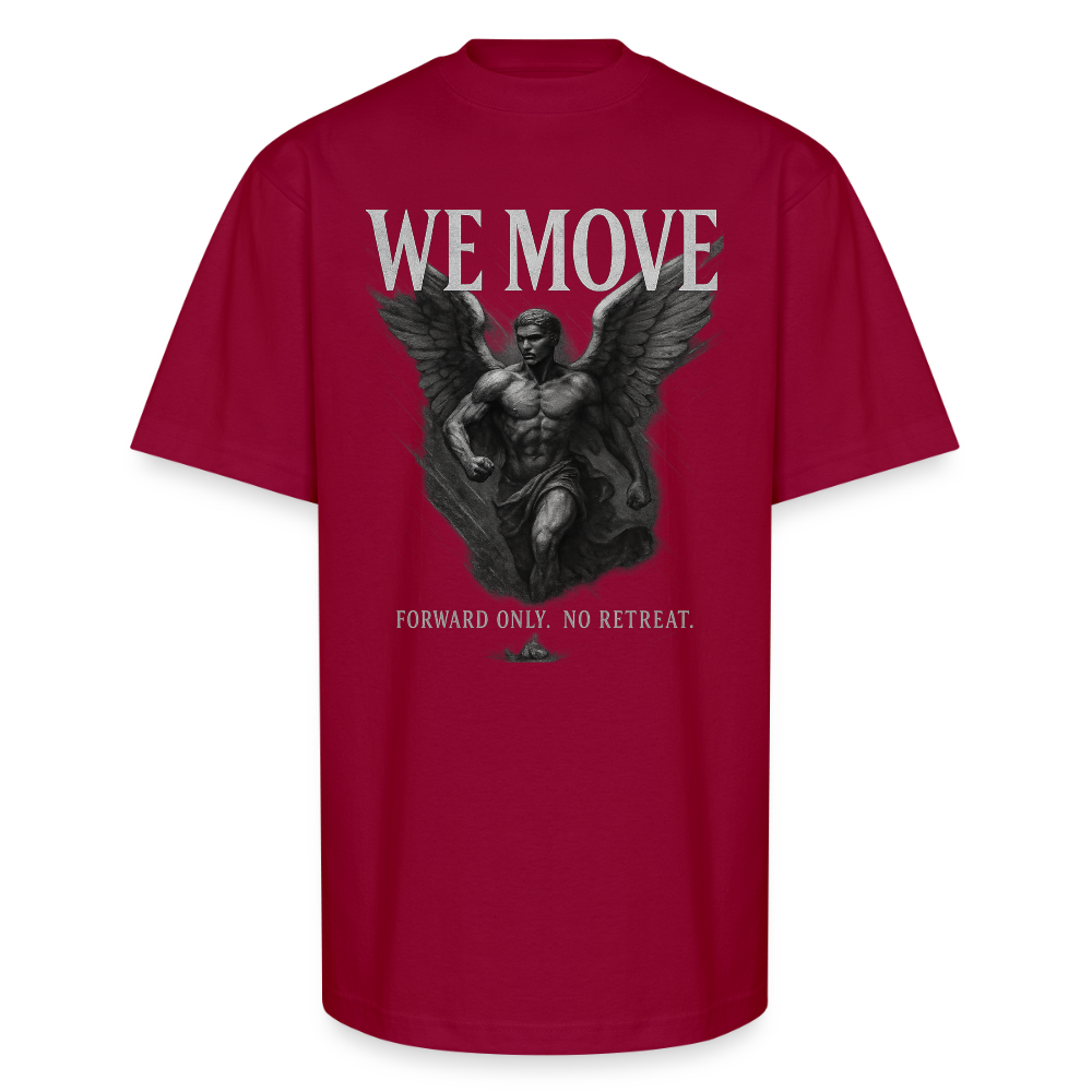 CR - We Move - Forward Only | Male Angel - Unisex Oversized Heavyweight T-Shirt shop the vibe at chullosrepublic.com