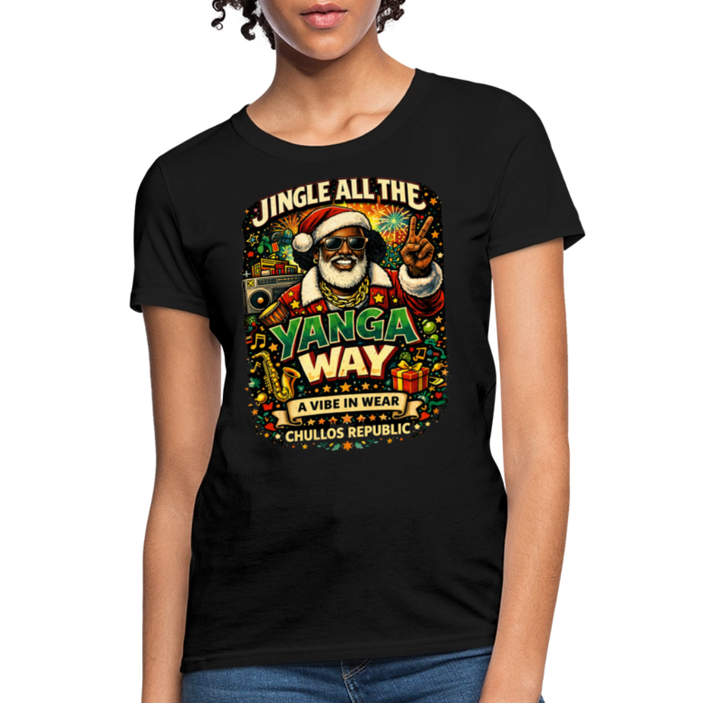 Jingle All The Yanga Way | Women's T-Shirt - black