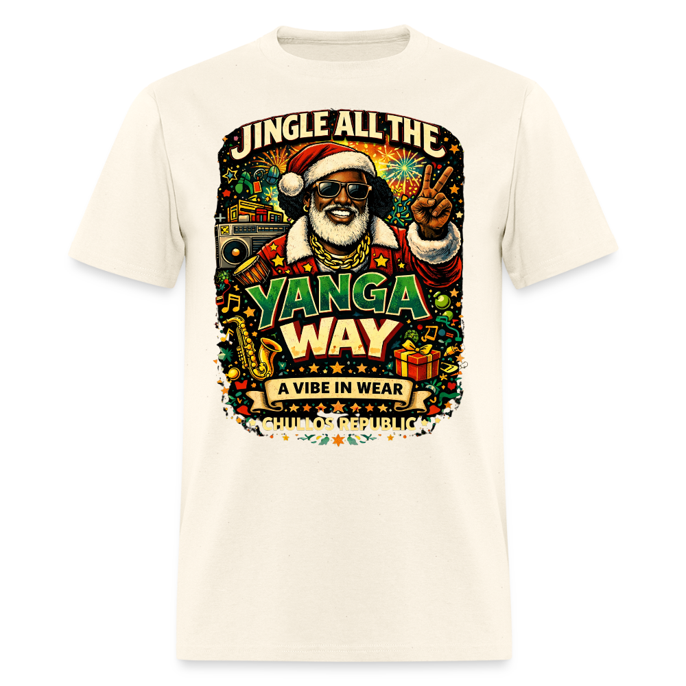 Jingle All The Yanga Way | Men's T-Shirt - sweet cream heather