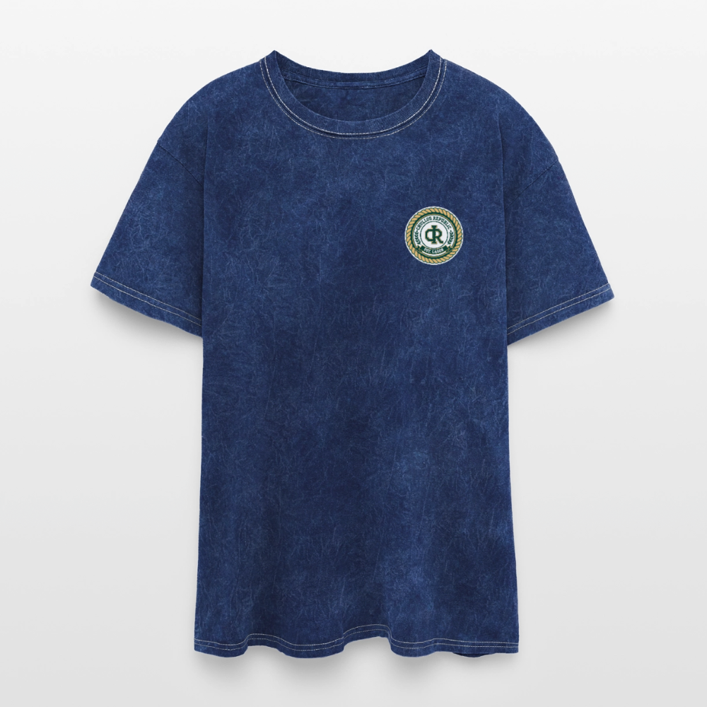 Chullos Republic — The CR Seal Mineral Washed Tee - mineral navy
