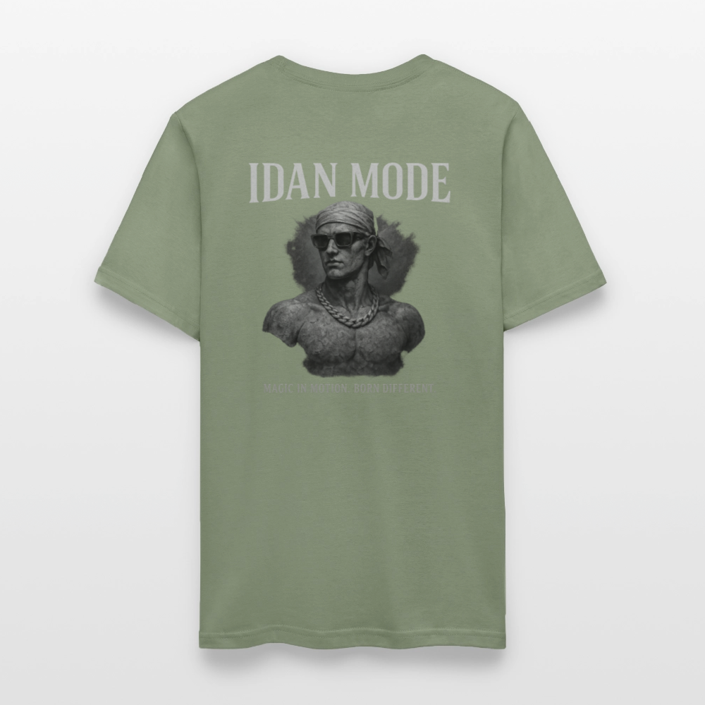 Men's T-Shirt | IDAN MODE Back Print - military green