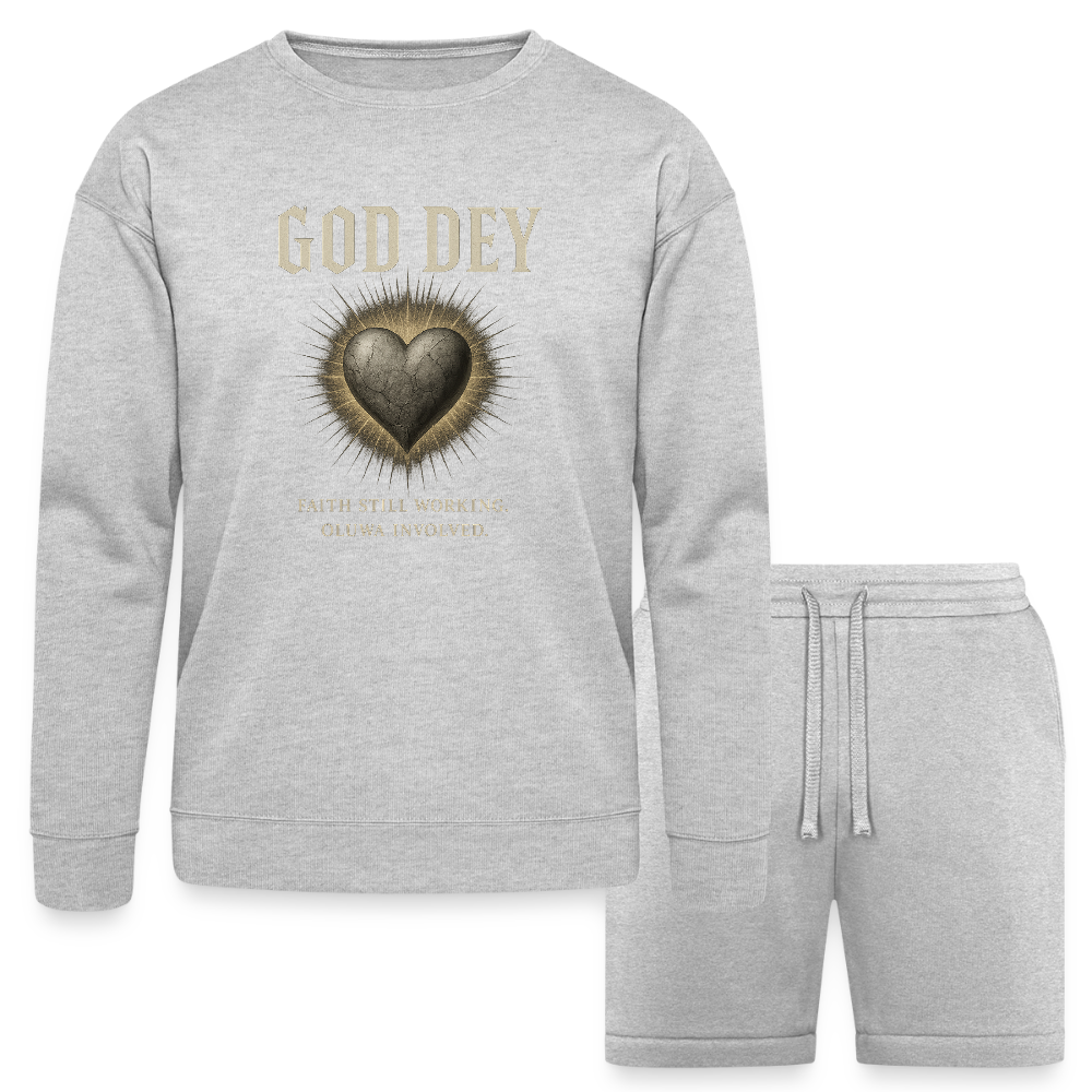 God Dey Unisex Sweatshirt & Short Set shop the vibe at chullosrepublic.com