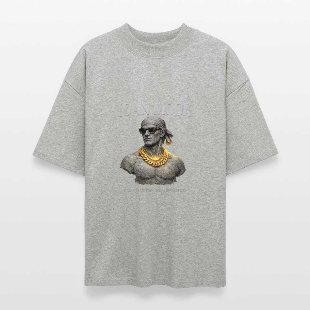 IDAN MODE BRUTALIST MOCK-NECK TEE // FC - heather gray