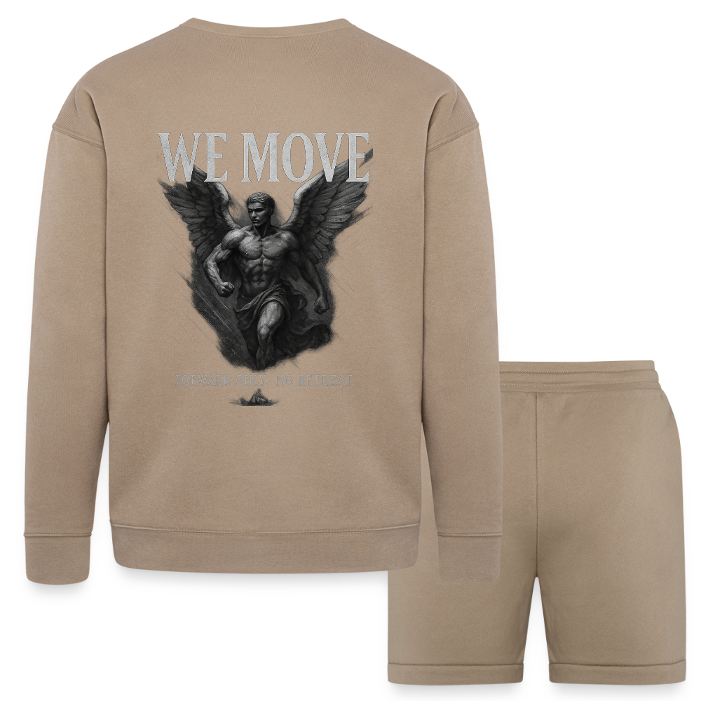 FVO | WE MOVE Unisex Sweatshirt & Short Set - tan