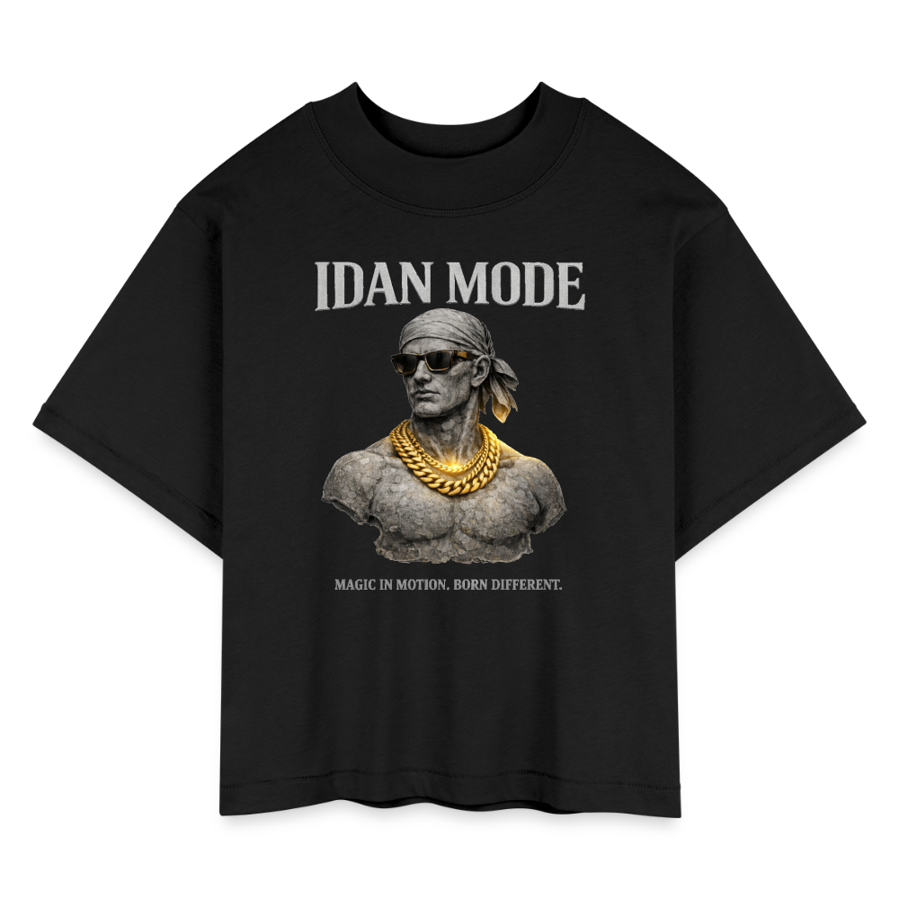 IDAN MODE | Women's Boxy Tee - black