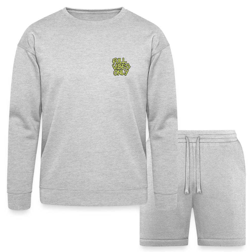 FVO | Full Vibes Only  Unisex Sweatshirt & Short Set - heather gray