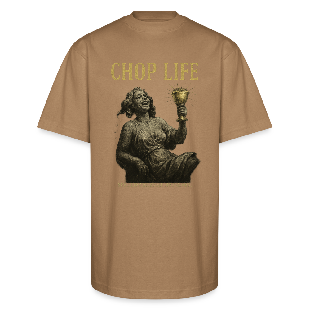 CR - CHOP LIFE - Soft Life Earned. Not Given | Unisex Oversized HQ T-Shirt shop the vibe at chullosrepublic.com