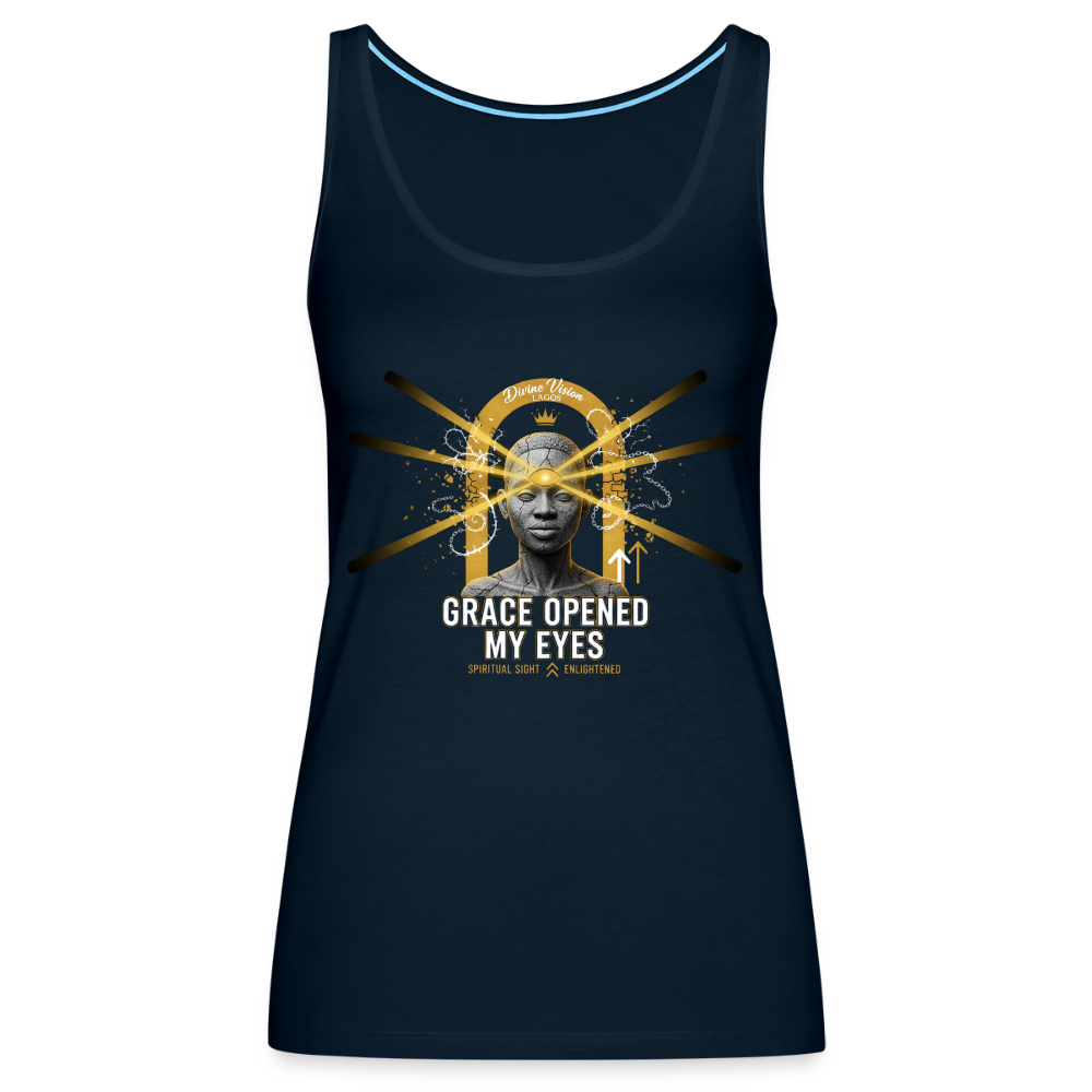 CR - Women's Premium Tank Top - Grace Opened My Eyes shop the vibe at chullosrepublic.com