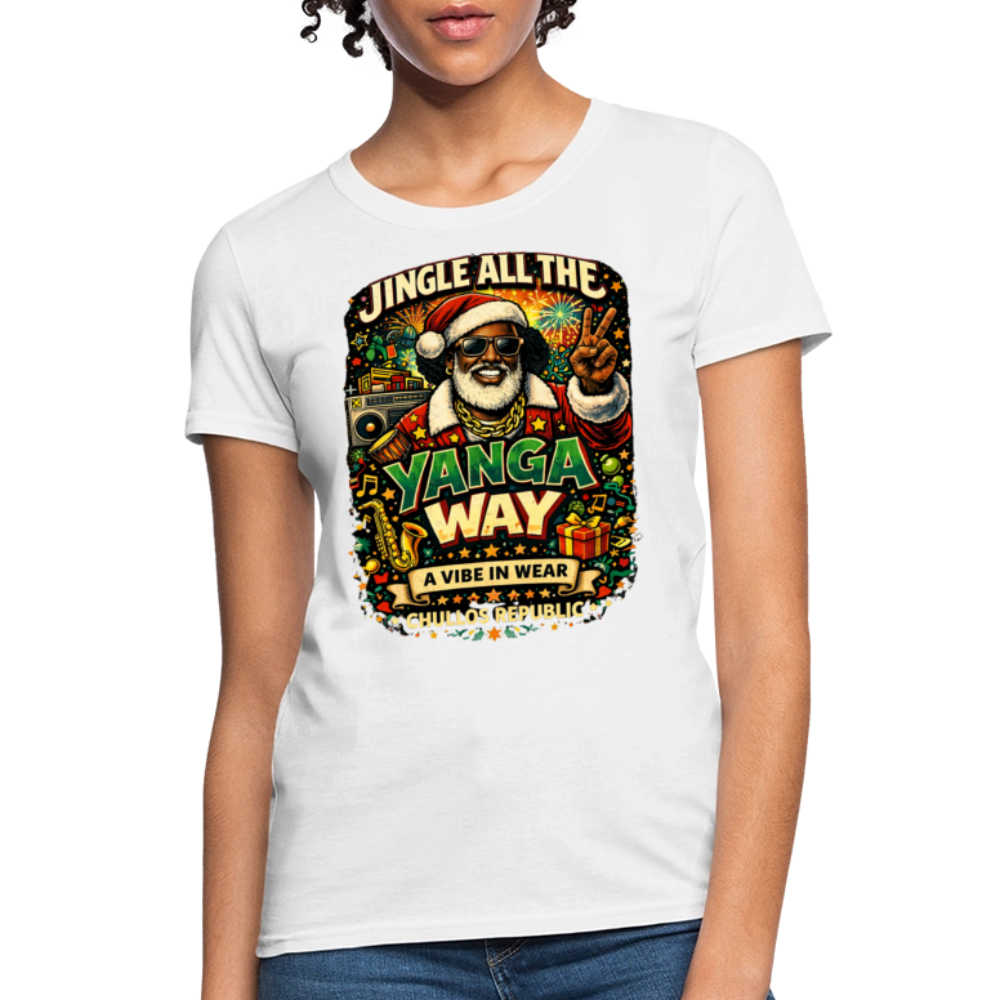Jingle All The Yanga Way | Women's T-Shirt - white