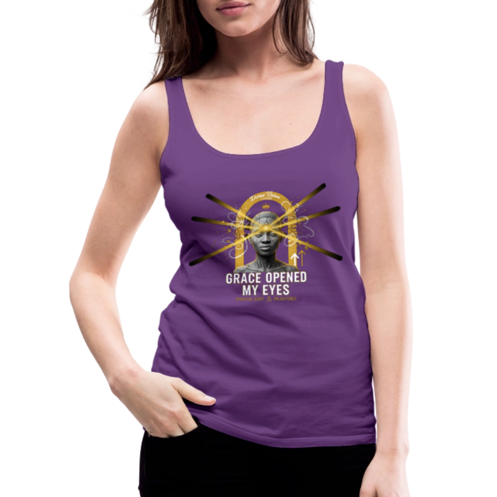 CR - Women's Premium Tank Top - Grace Opened My Eyes shop the vibe at chullosrepublic.com