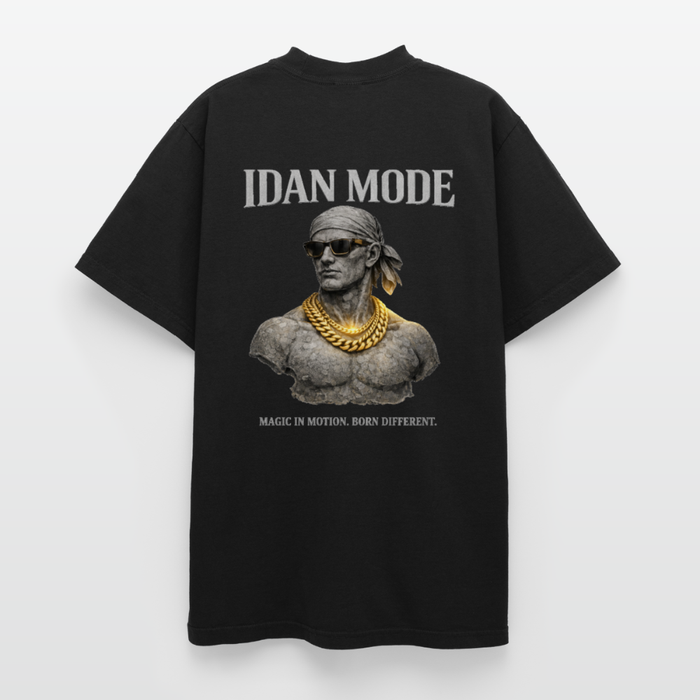 "IDAN MODE" HEAVYWEIGHT WASHED T-SHIRT // FP-B - black