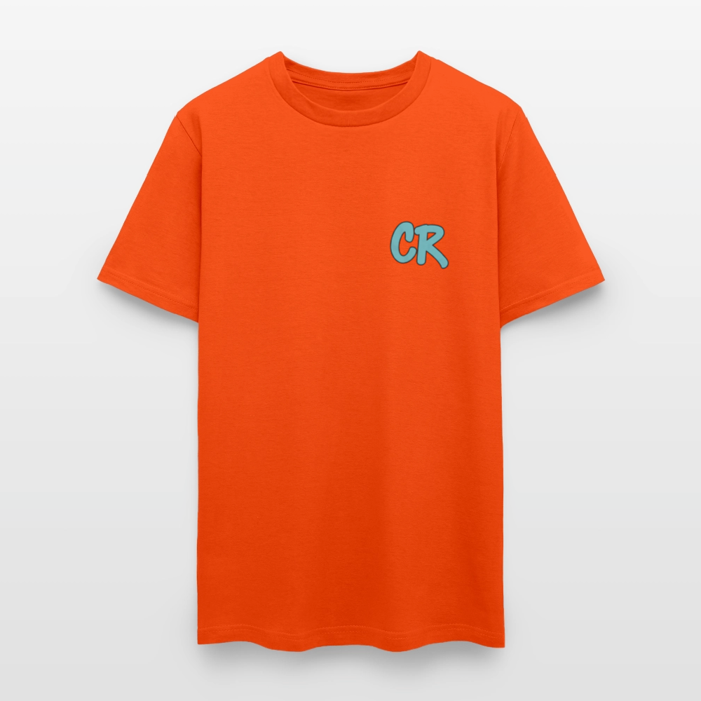 Men's T-Shirt | IDAN MODE Back Print - orange