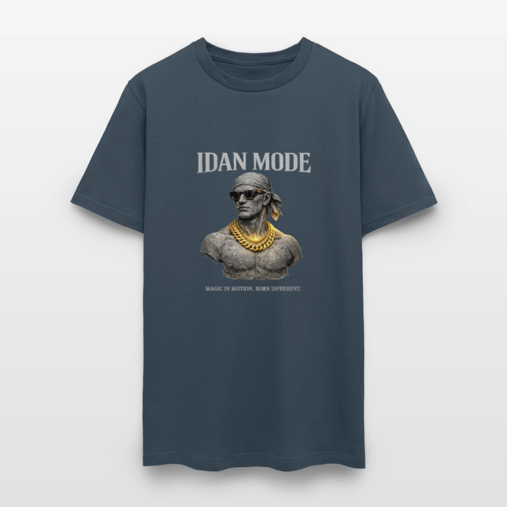 IDAN MODE - Men's T-Shirt | Lagos Streetwear -  blue dusk