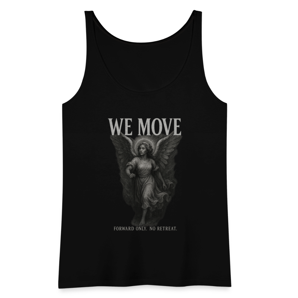 CR  - WE MOVE | Forward Only. No Retreat. Women's Premium Tank Top - Female Angel shop the vibe at chullosrepublic.com