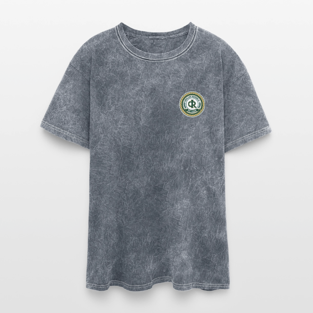 Chullos Republic — The CR Seal Mineral Washed Tee - mineral grey