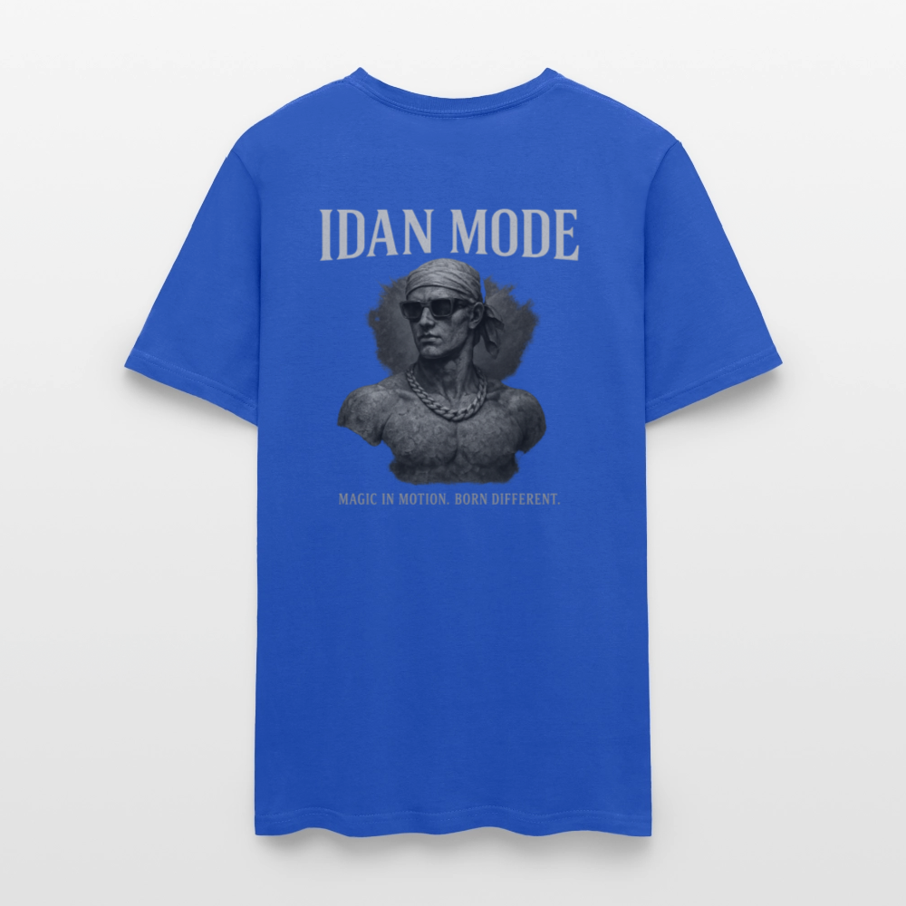 Men's T-Shirt | IDAN MODE Back Print - royal blue