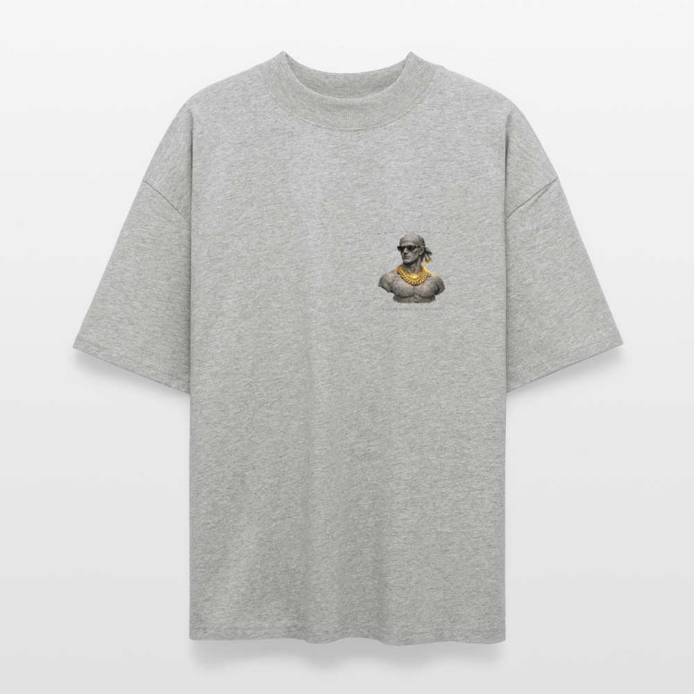 IDAN MODE BRUTALIST MOCK-NECK TEE // FP - heather gray
