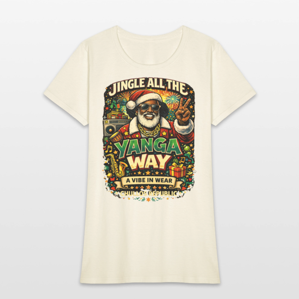 Jingle All The Yanga Way | Women's T-Shirt - off white