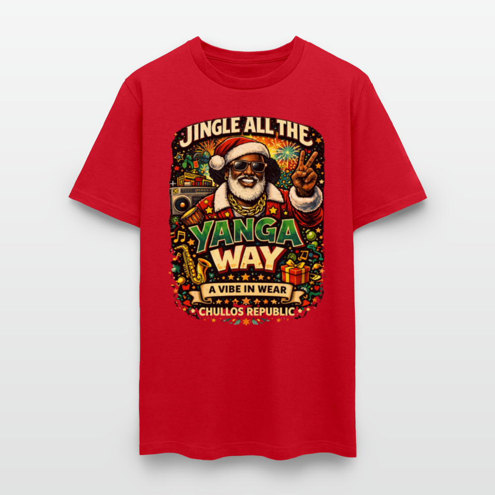 Jingle All The Yanga Way | Men's T-Shirt - red