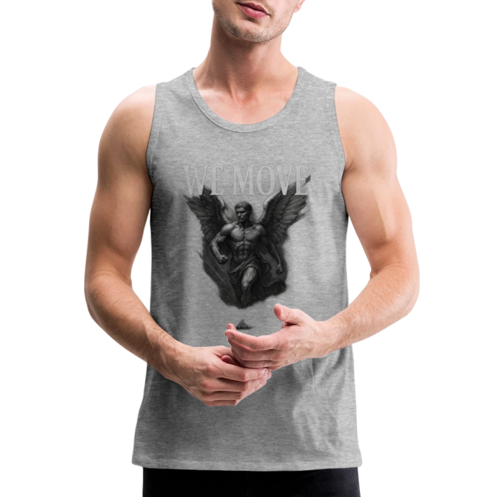 CR - Men's Premium Tank Top – WE MOVE | Forward Only. No Retreat - heather gray