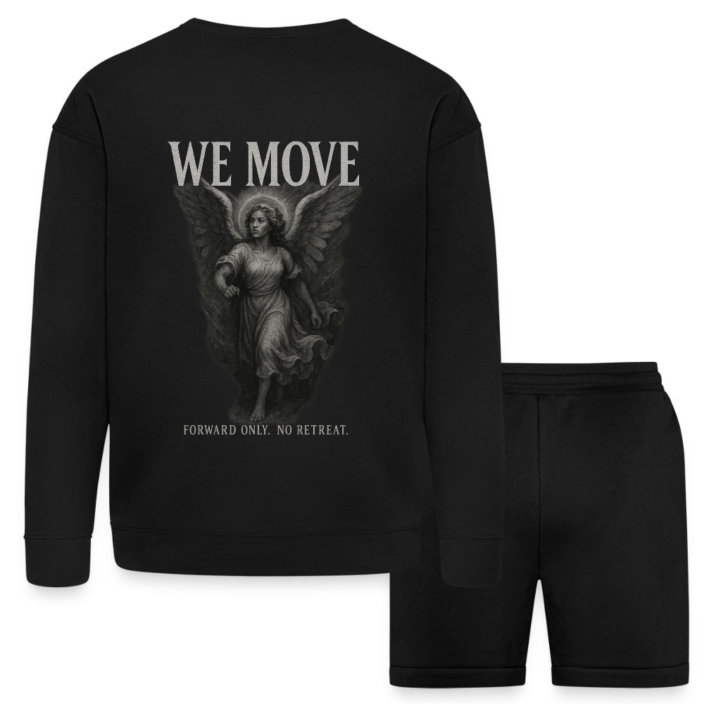 FVO | WE MOVE Female Angel Unisex Sweatshirt & Short Set - black