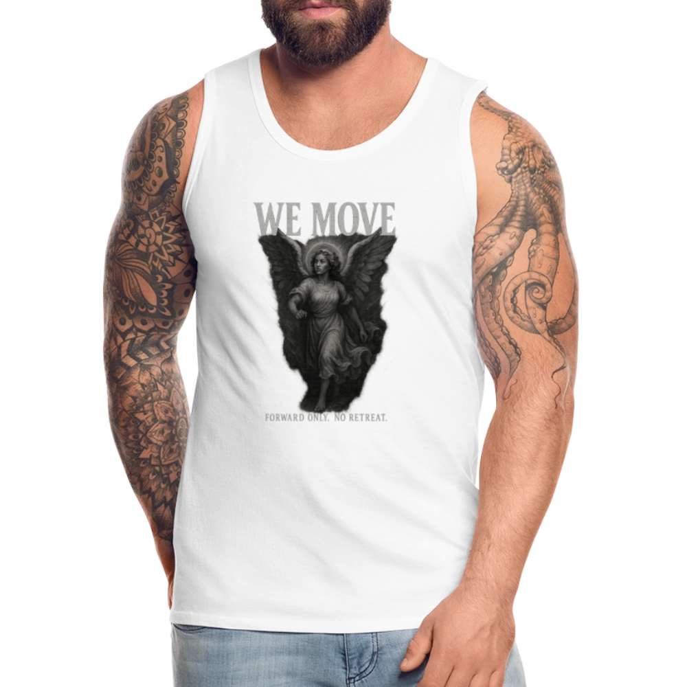CR - Men's Premium Tank Top - WE MOVE | Forward Only. No Retreat shop the vibe at chullosrepublic.com