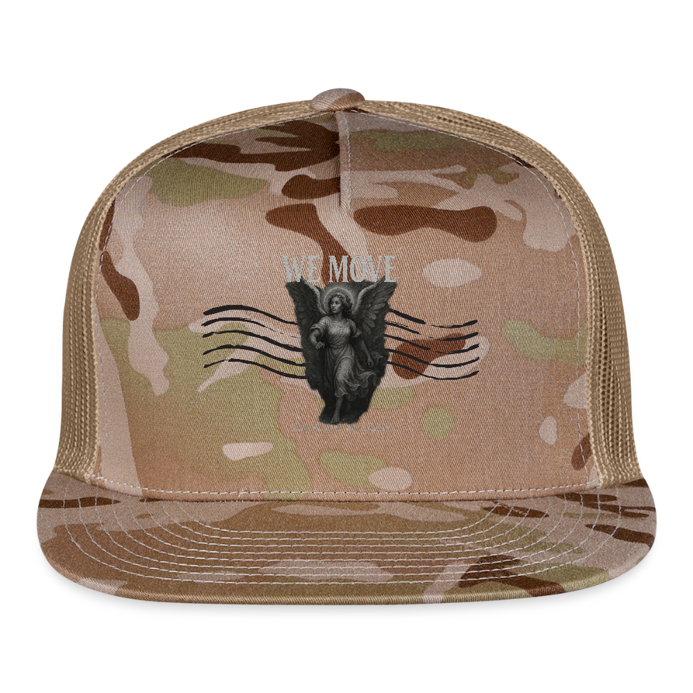 CR - We Move - Forward Only Female Angel | Trucker Hat shop the vibe at chullosrepublic.com