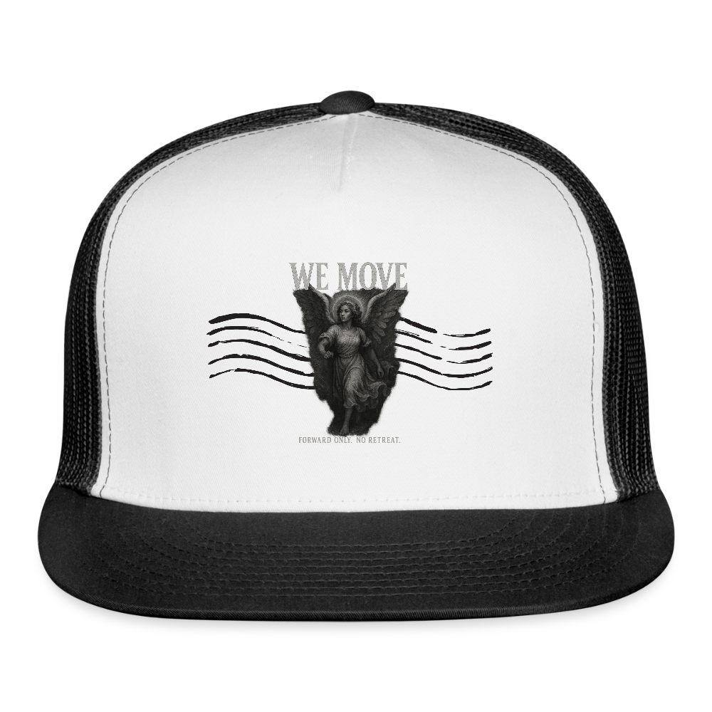 CR - We Move - Forward Only Female Angel | Trucker Hat shop the vibe at chullosrepublic.com