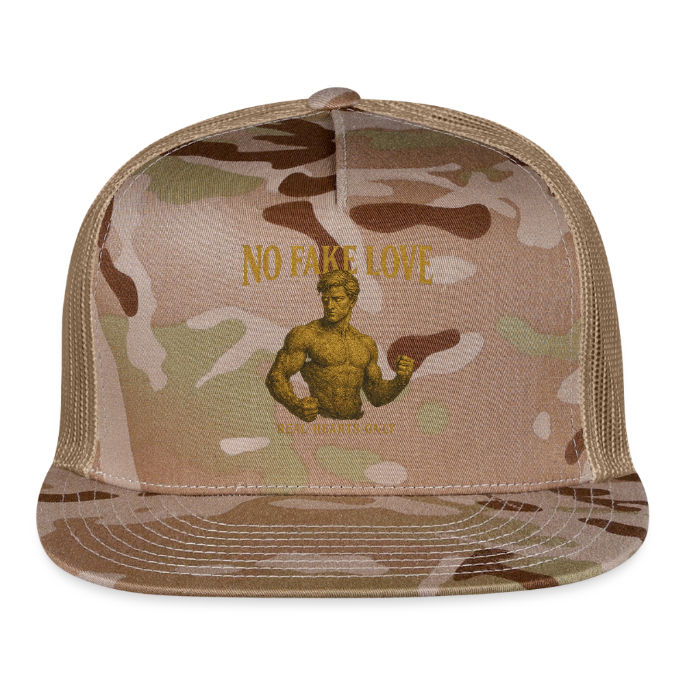 CR - No Fake Love - Real Hearts Only | Trucker Hat shop the vibe at chullosrepublic.com