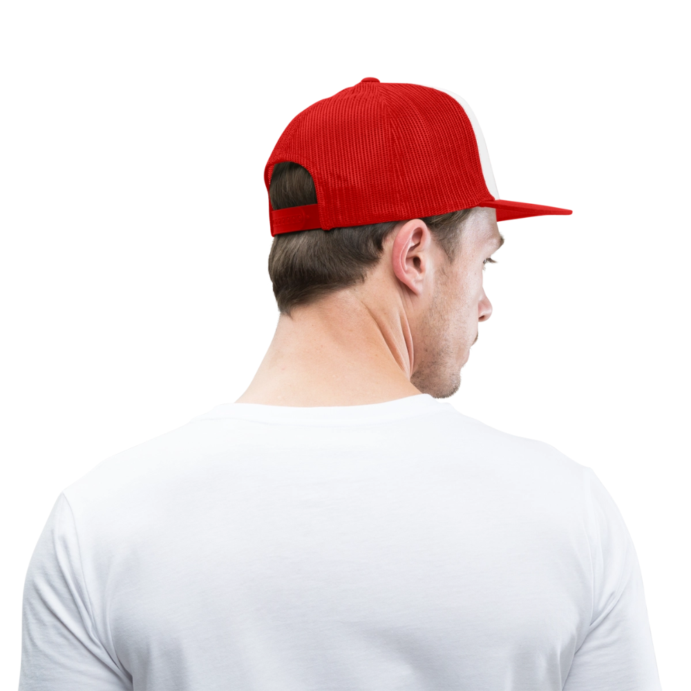 IDAN MODE Trucker Cap – Lagos Streetwear - white/red