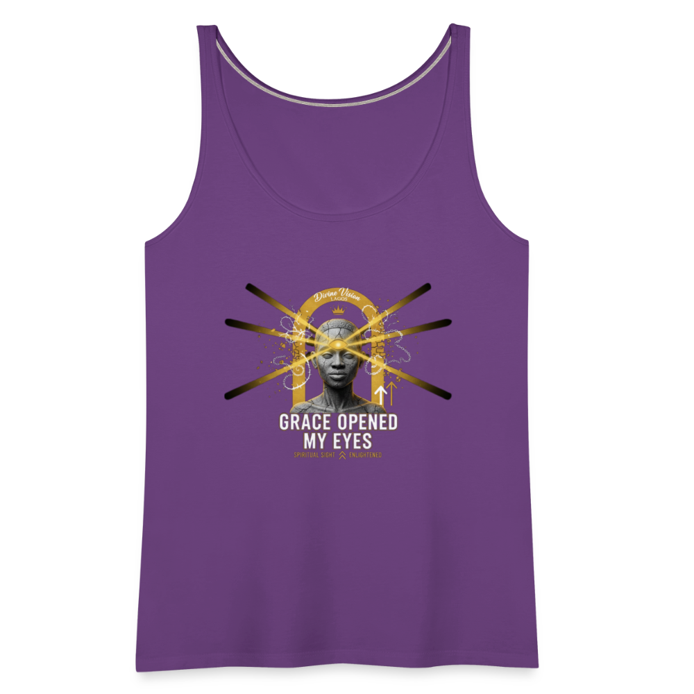 CR - Women's Premium Tank Top - Grace Opened My Eyes shop the vibe at chullosrepublic.com