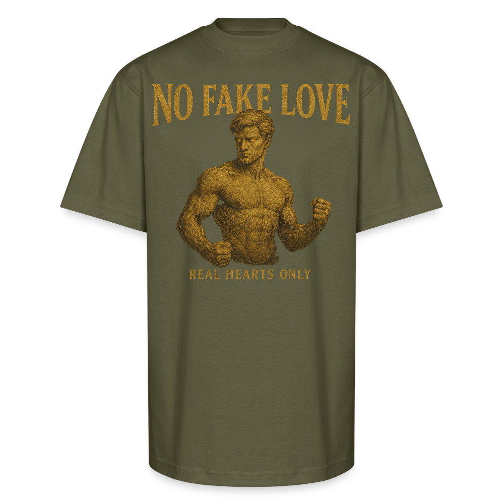 CR - No Fake Love - Real Hearts Only | Unisex Oversized HQ T-Shirt shop the vibe at chullosrepublic.com