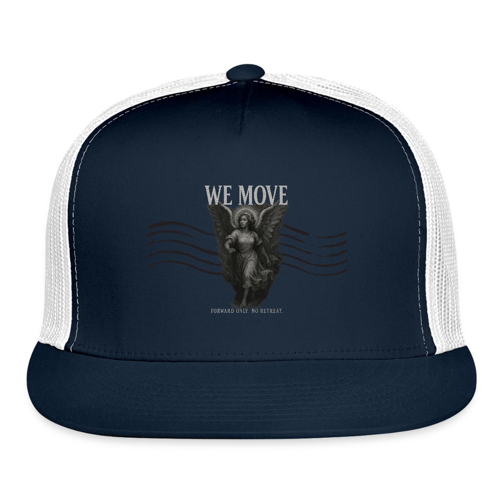 CR - We Move - Forward Only Female Angel | Trucker Hat shop the vibe at chullosrepublic.com