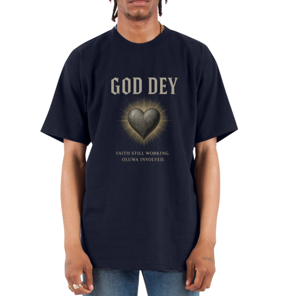 CR - God Dey | Active Faith - Unisex Oversized Heavyweight T-Shirt shop the vibe at chullosrepublic.com