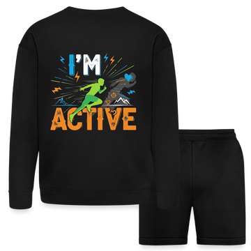 FVO | I'M ACTIVE Unisex Sweatshirt & Short Set - black