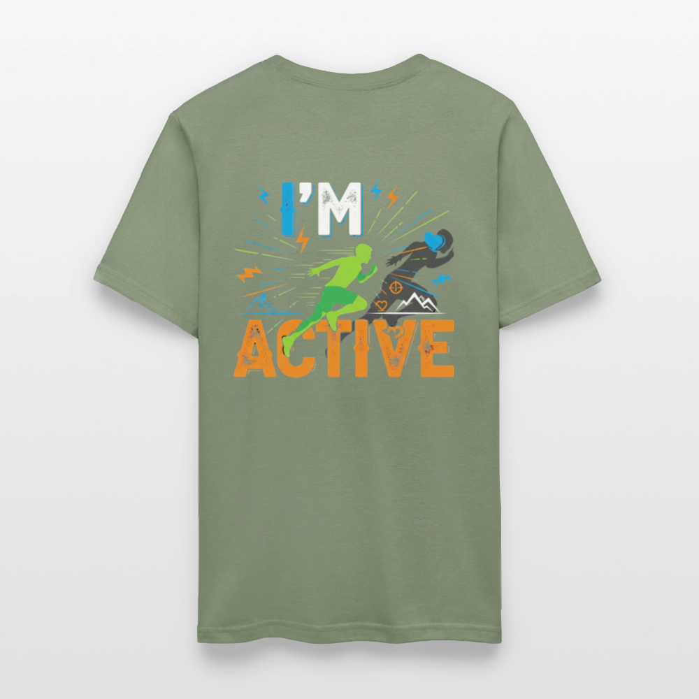 Men's IM ACTIVE T-Shirt | Front & Back - military green