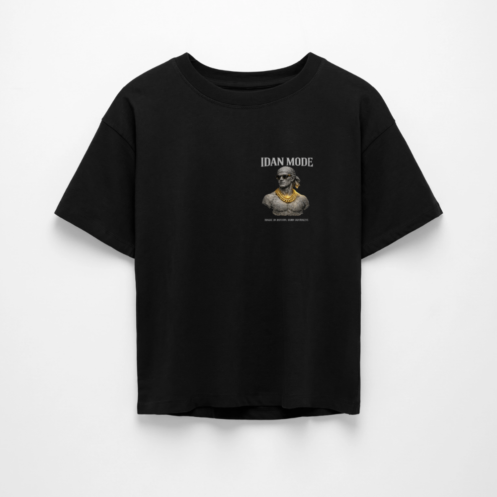 IDAN MODE — The Idan Boxy Tee - black