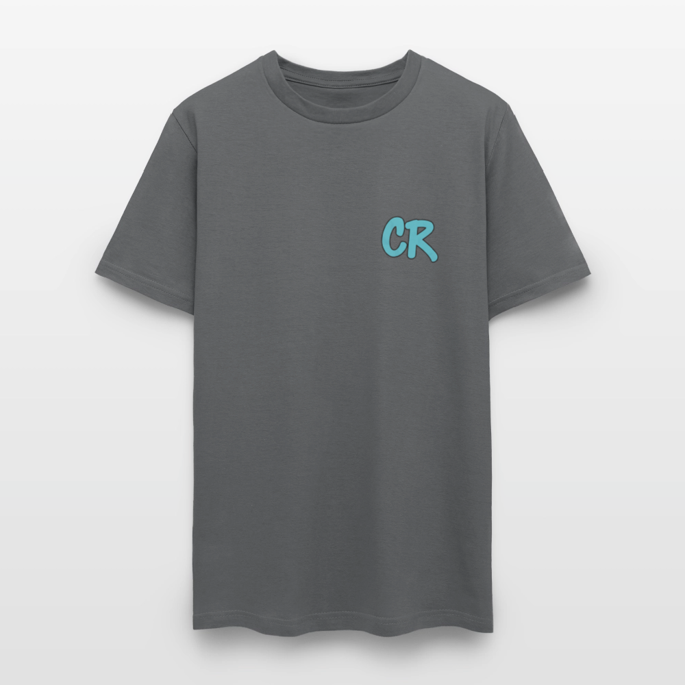 Men's T-Shirt | No Fake Love Back Print - charcoal