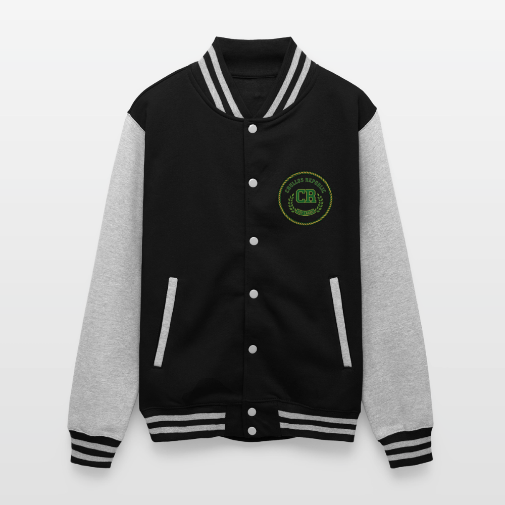 Chullos Republic - Unisex College Signature Jacket - black/heather grey