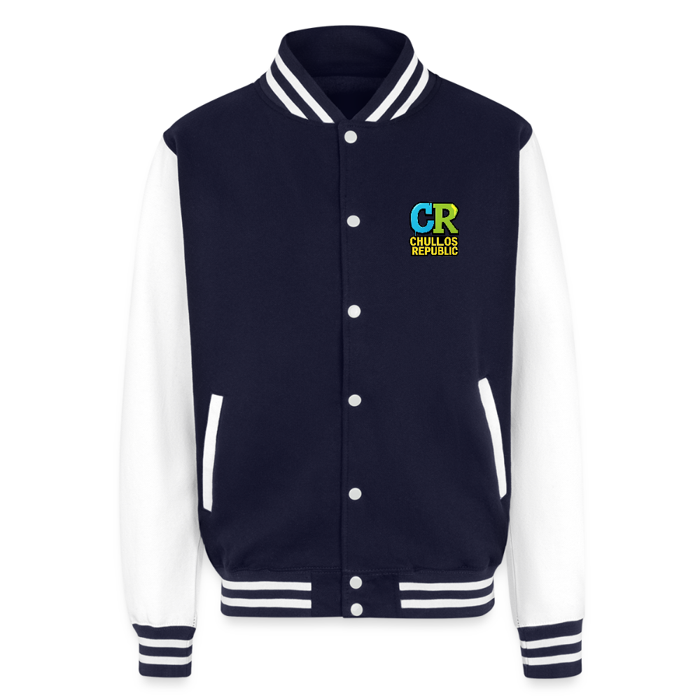 Jingle All The Yanga Way | Unisex College Sweat Jacket - navy/white