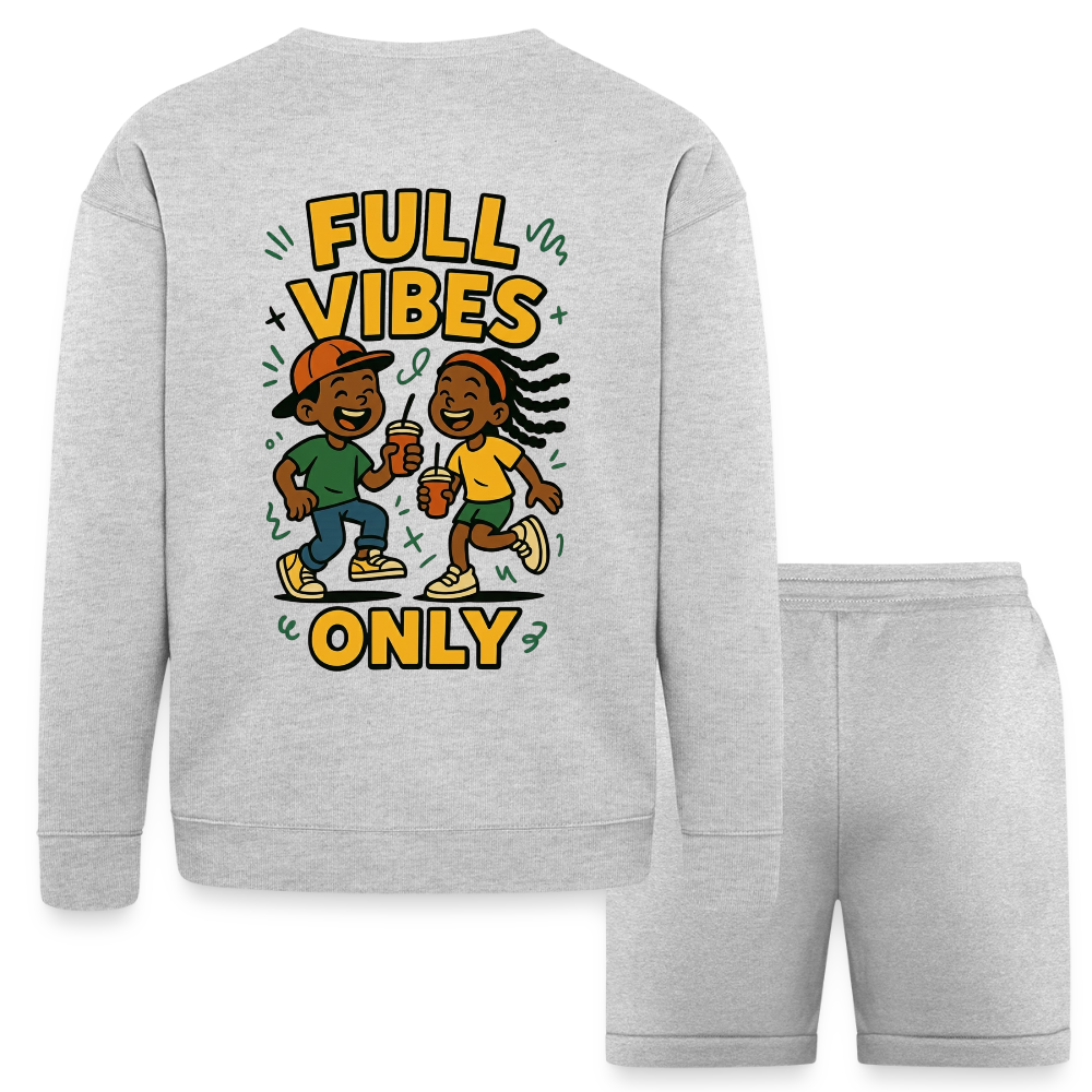 FVO | Full Vibes Only  Unisex Sweatshirt & Short Set - heather gray