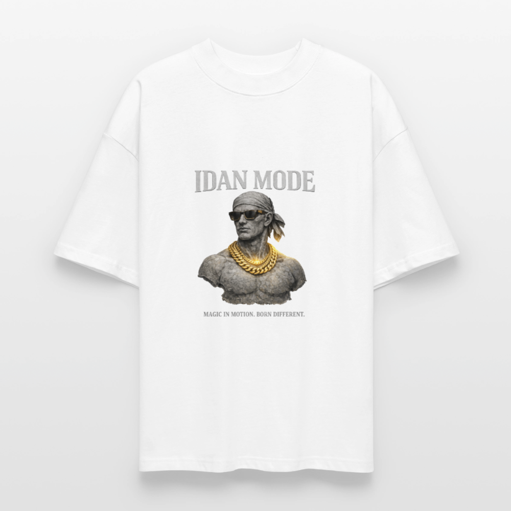 IDAN MODE BRUTALIST MOCK-NECK TEE // FC - white