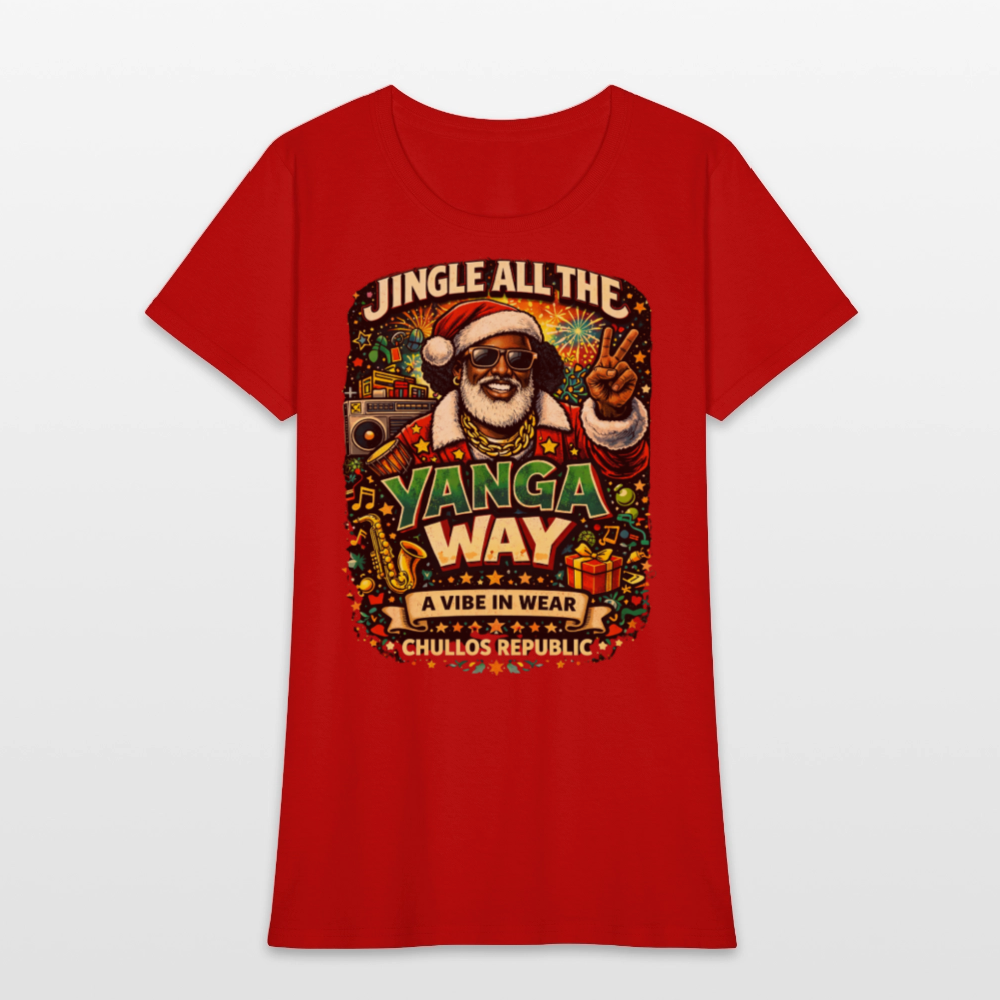 Jingle All The Yanga Way | Women's T-Shirt - red
