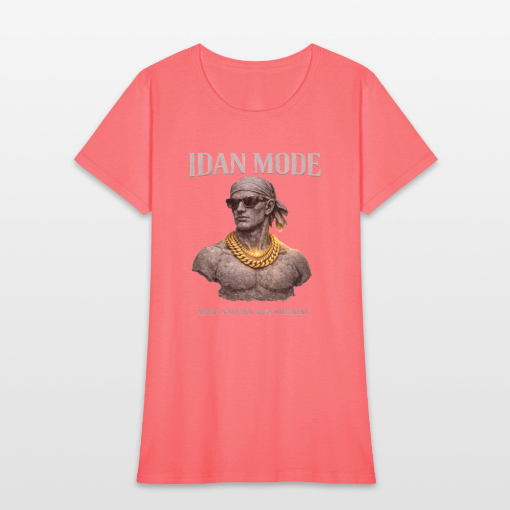 IDAN Mode - Women's T-Shirt | Lagos Streetwear - coral